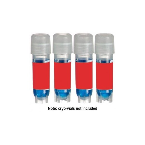 Direct Thermal Cryo-Tags, 1.50 x 0.75", Red, 750/rl
